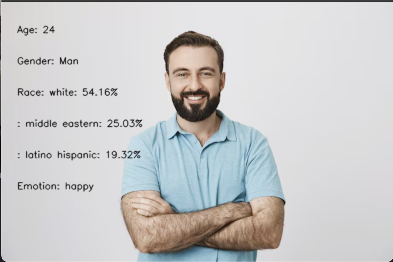 Face-Analyzer Results